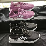 New 2025 Trendy Women's Mesh Low-Top Running Sneakers with Air Mesh for Spring and Summer Women Flat Shoes