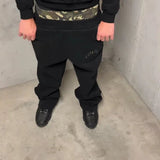 Kapuzenpullover mit gesticktem Leopardenmuster