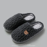 Cozy Cartoon Bear Winter Slippers for Women